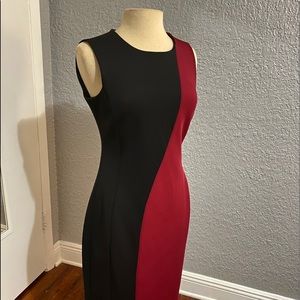 Two toned burgundy and black dress. Worn once